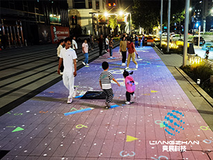 河北保定戶(hù)外地面互動(dòng)投影
