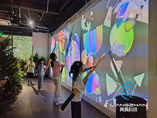 恐龍展互動光影效果